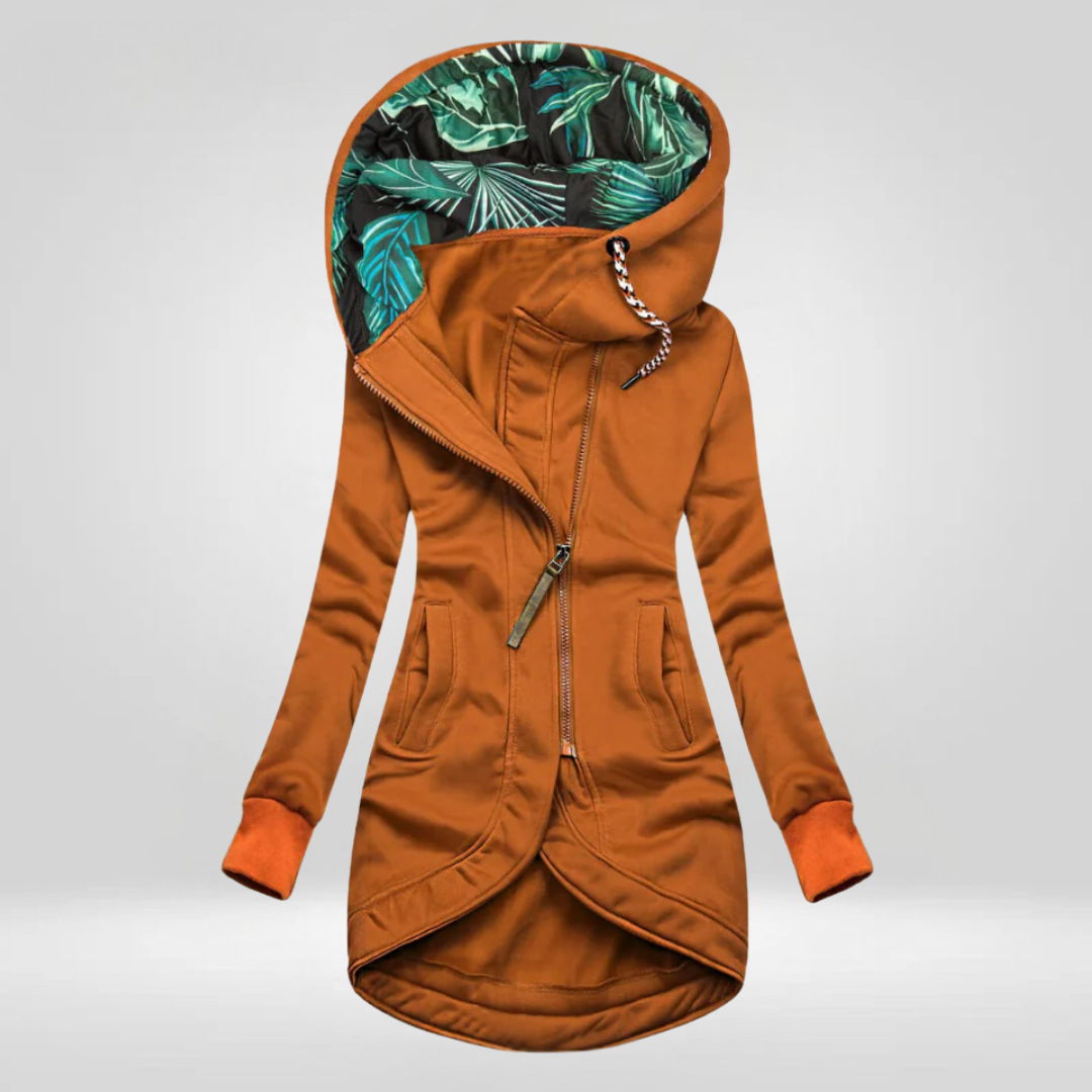 Chantal | Veste Chic Longue Zippée
