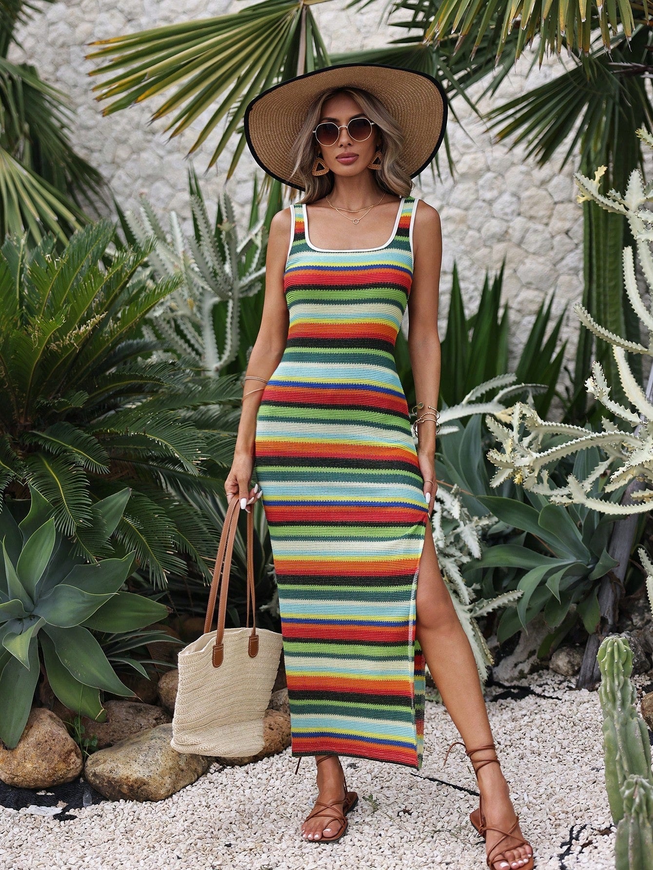 Alméria - Robe de plage - Style Ibiza, Touche bohème, Estivale - Femme