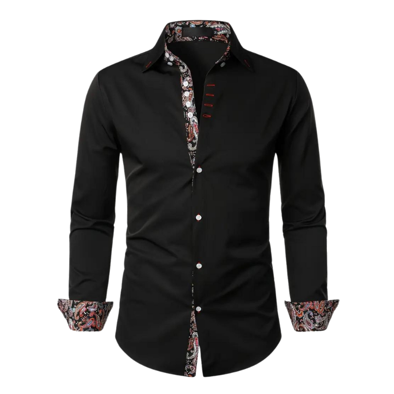 Romain | Chemise Chic Col Paisley
