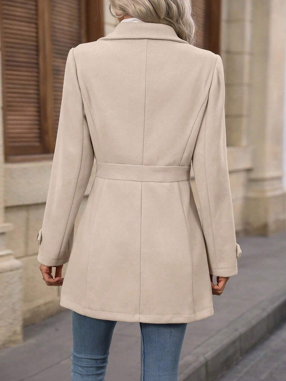 Adèle | Manteau Élégant Laine Ceinturé