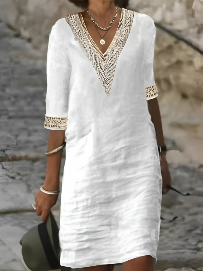 Julie - Robe d'Été Femme Élégante en Lin