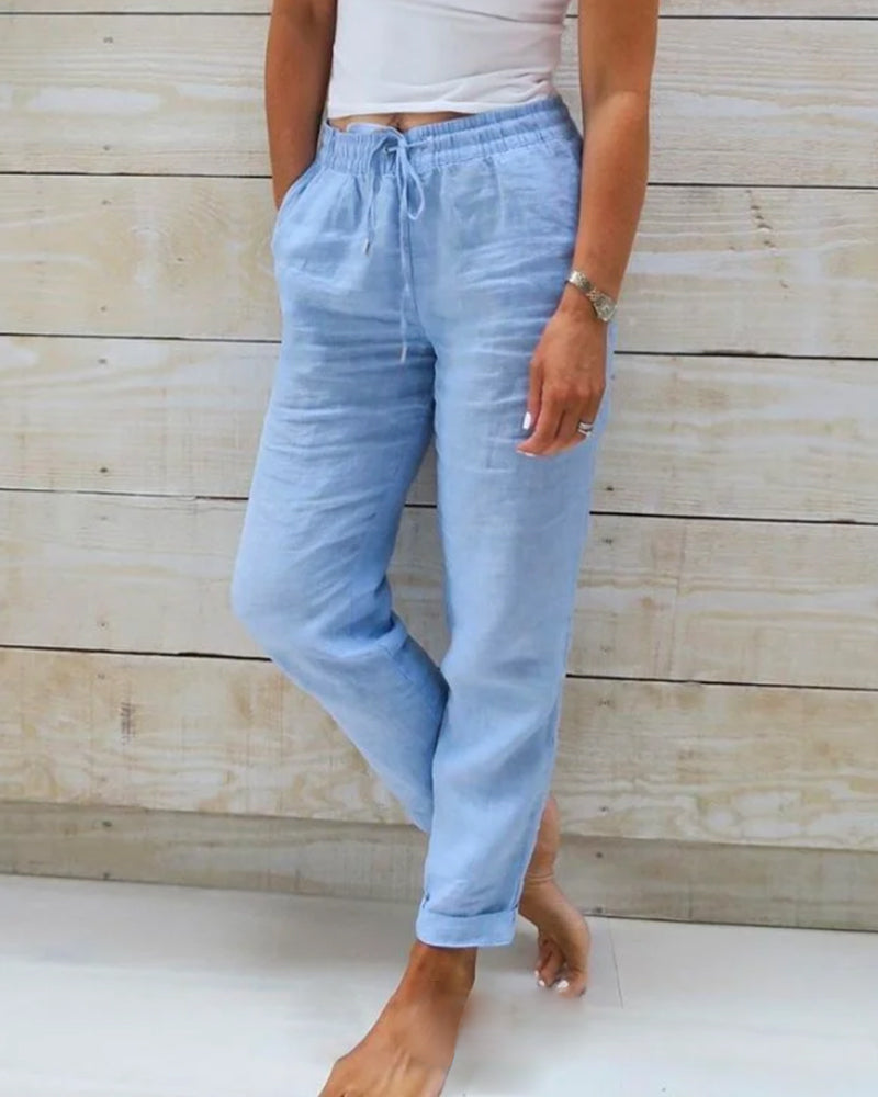 Caroline - Pantalon Large Fluide