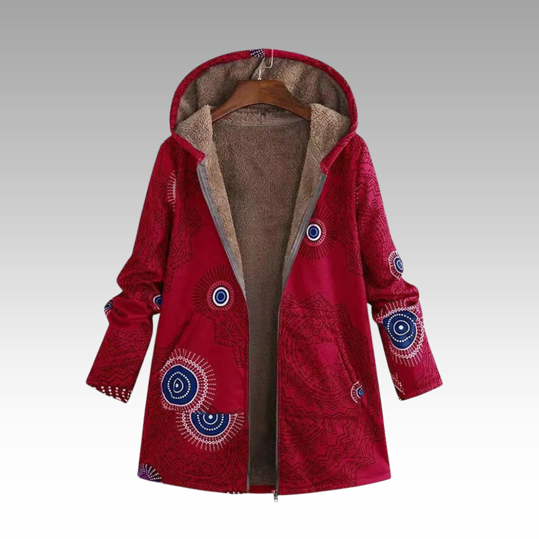 Sandrine - Manteau Chic Bohème Capuche