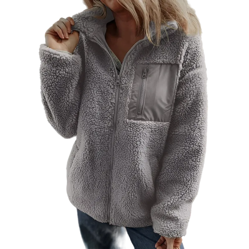 Estelle | Veste Élégante Polaire Zippée
