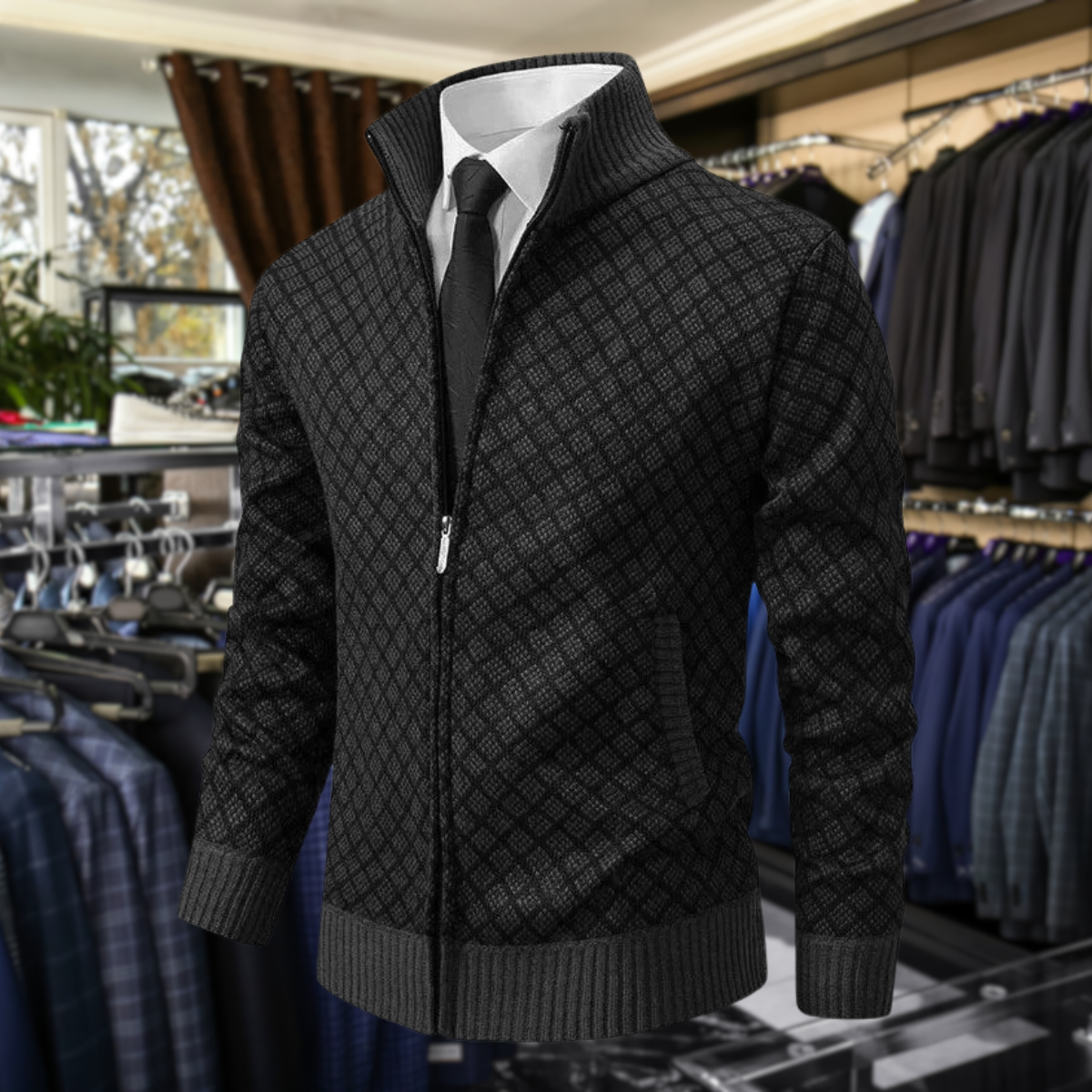 Nolan – Gilet homme en tissu premium