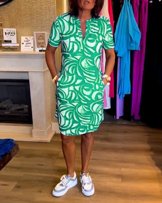 Nathalie - Robe Midi Élégante Chic