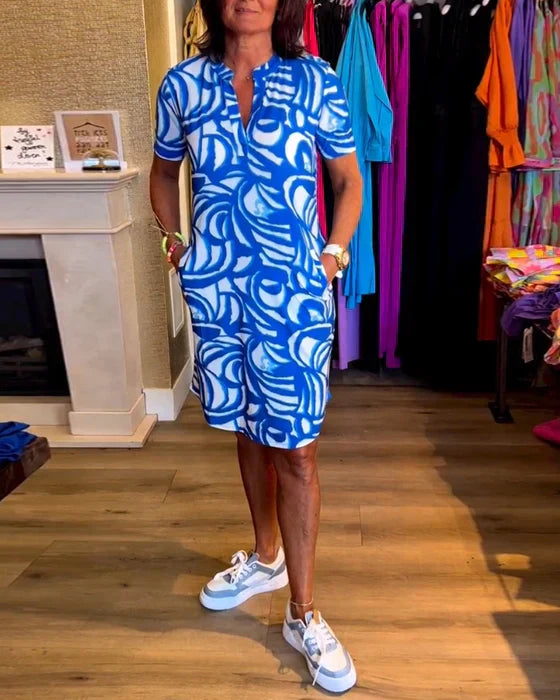 Nathalie - Robe Midi Élégante Chic