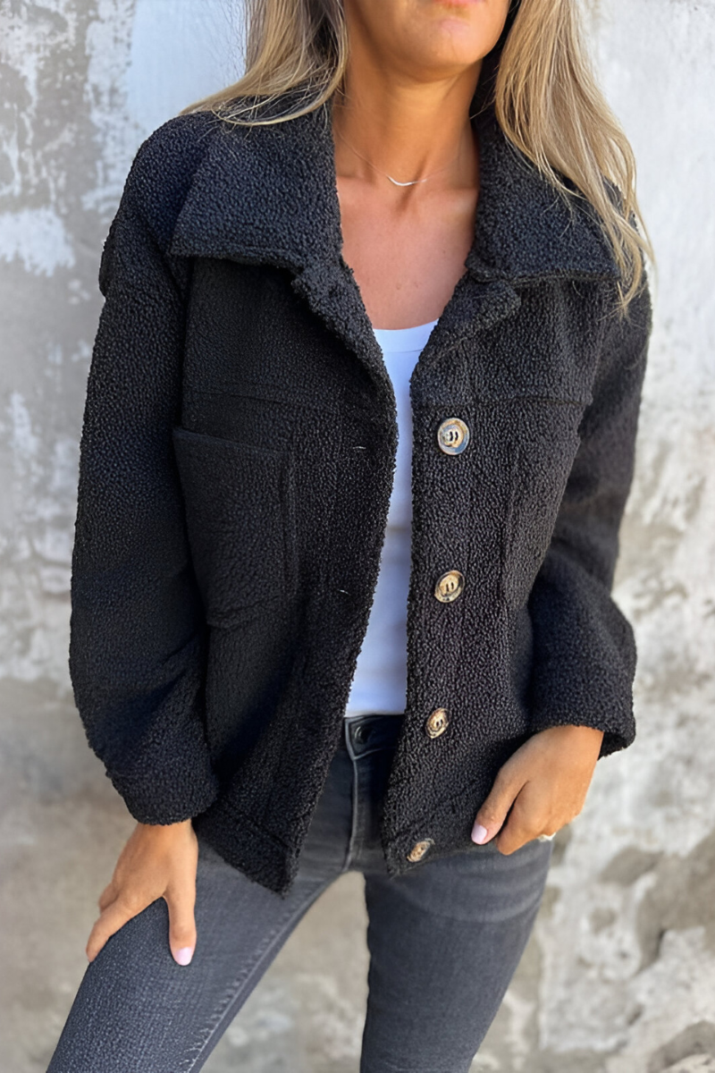 Florence | Veste Élégante Teddy Courte