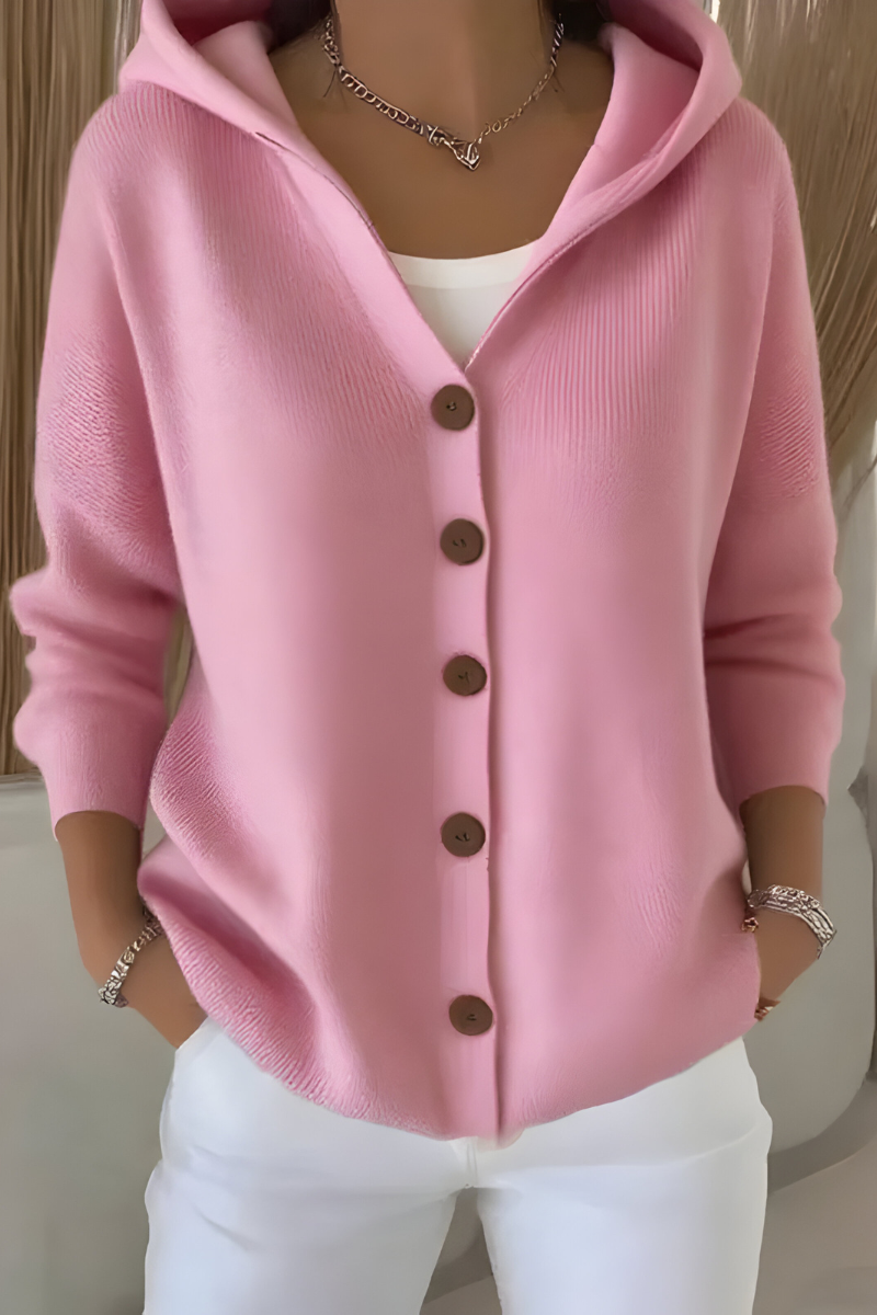 Amélie - Cardigan Chic Maille Douce à Capuche
