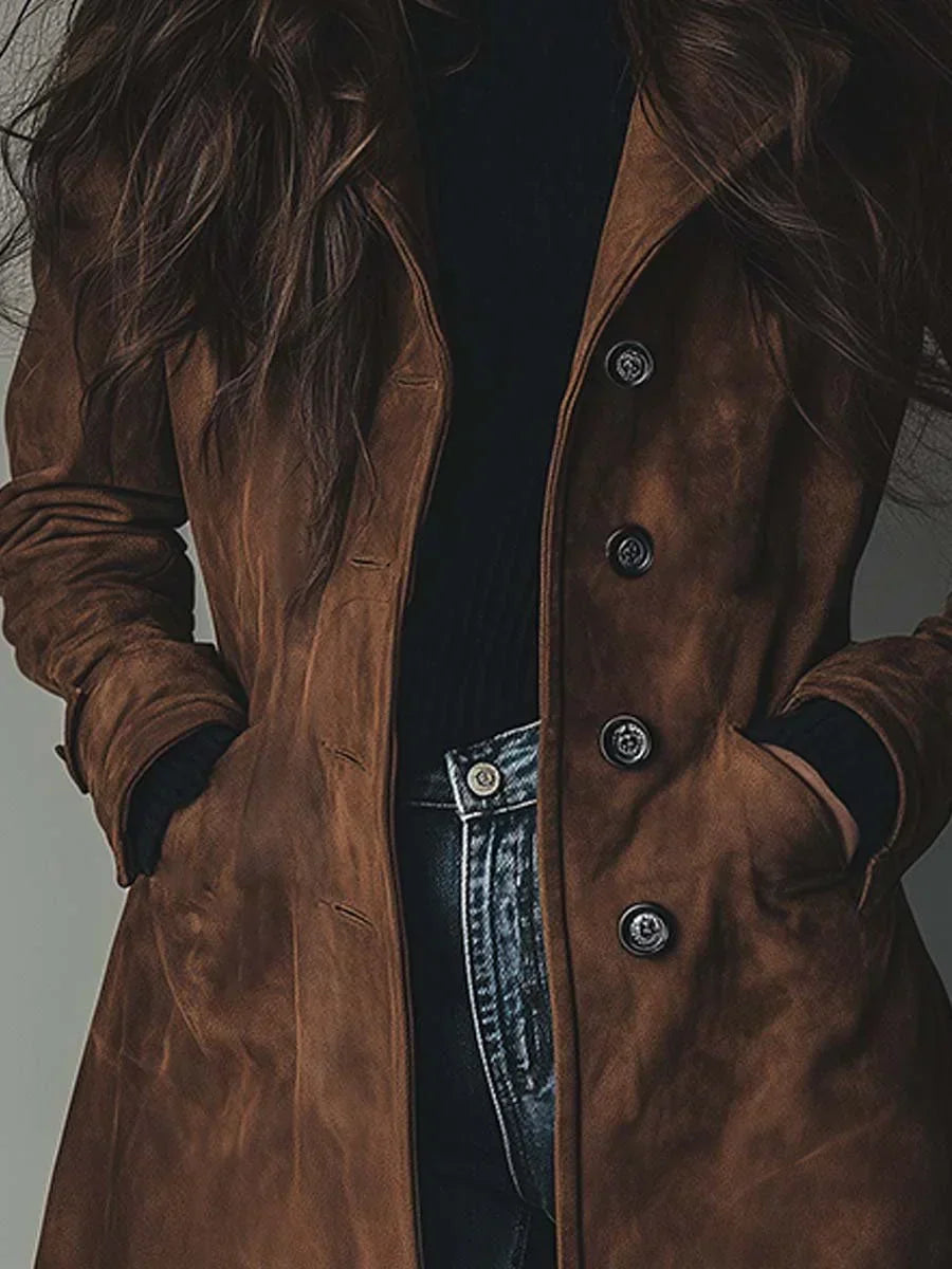 Brigitte | Trench Chic Long Daim