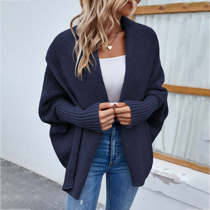 Léa - Cardigan Tricoté Lâche Confort Femme