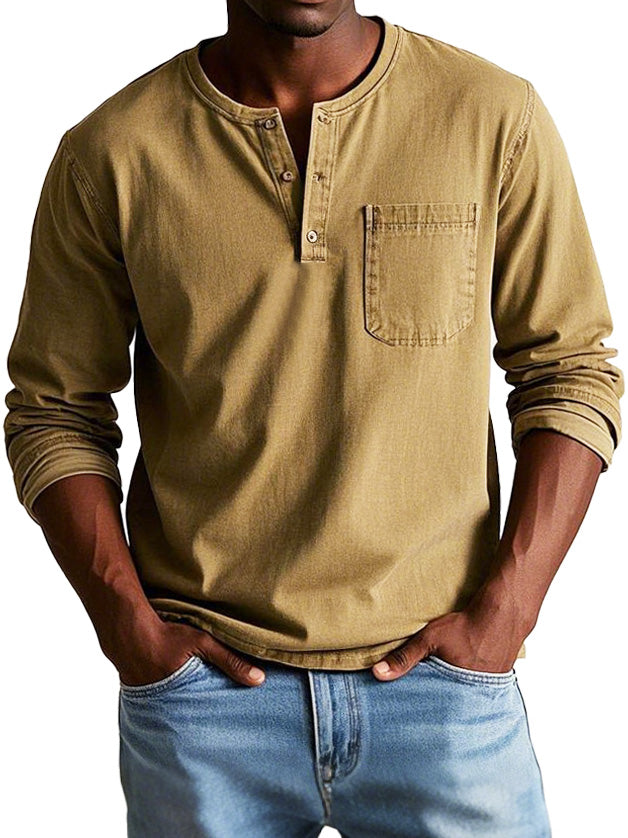 Louis - Henley vintage homme