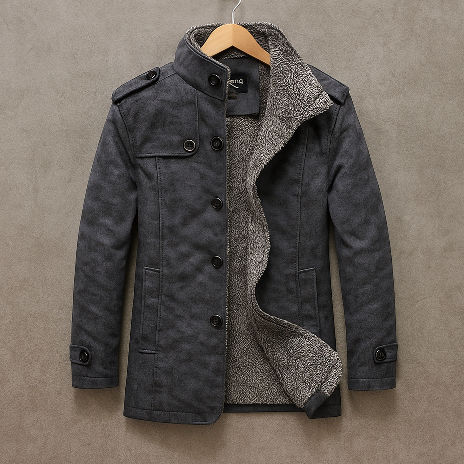 Philippe - Veste Élégante Suédine Sherpa