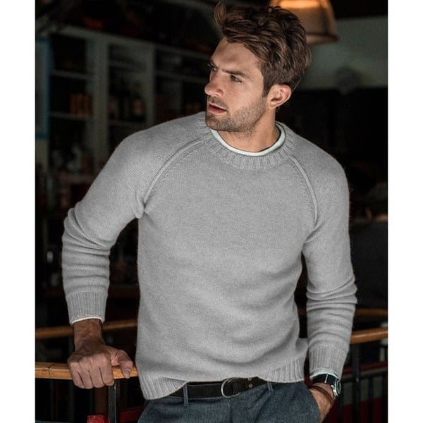 Léon - Pull Tricot Doux Décontracté Confort Homme