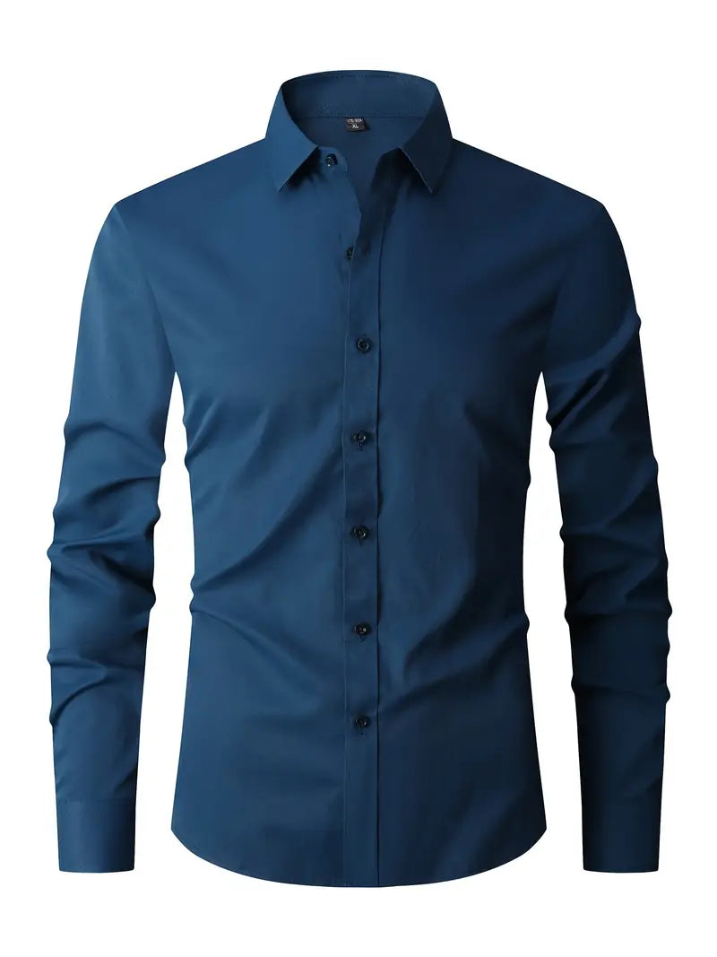 Jules - Chemise Homme Manches Longues Slim Fit Chic