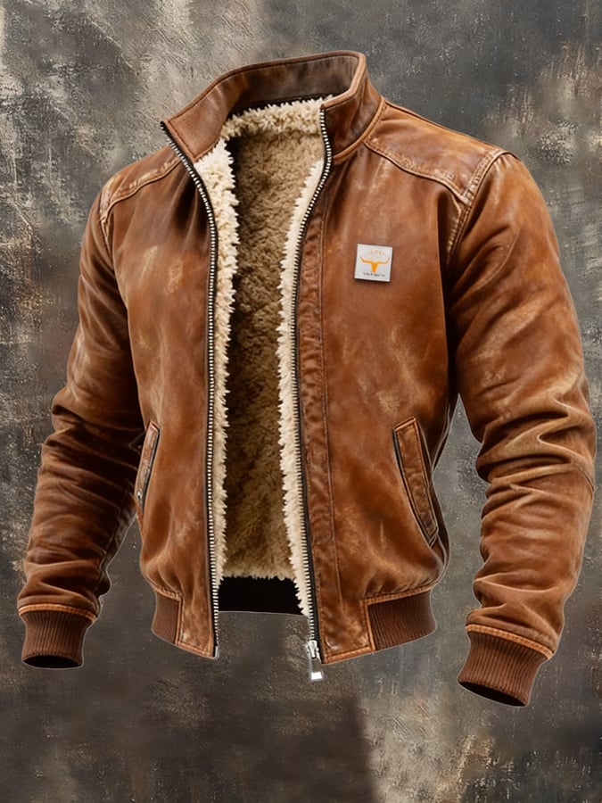 Laurent - Veste Chic Simili Cuir Vieilli