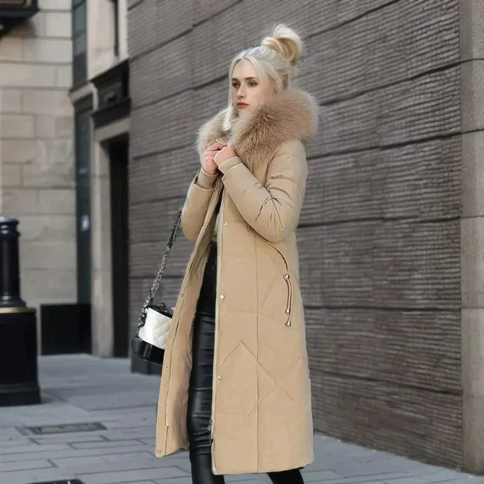 Martine - Doudoune Chic Fourrure Matelassée