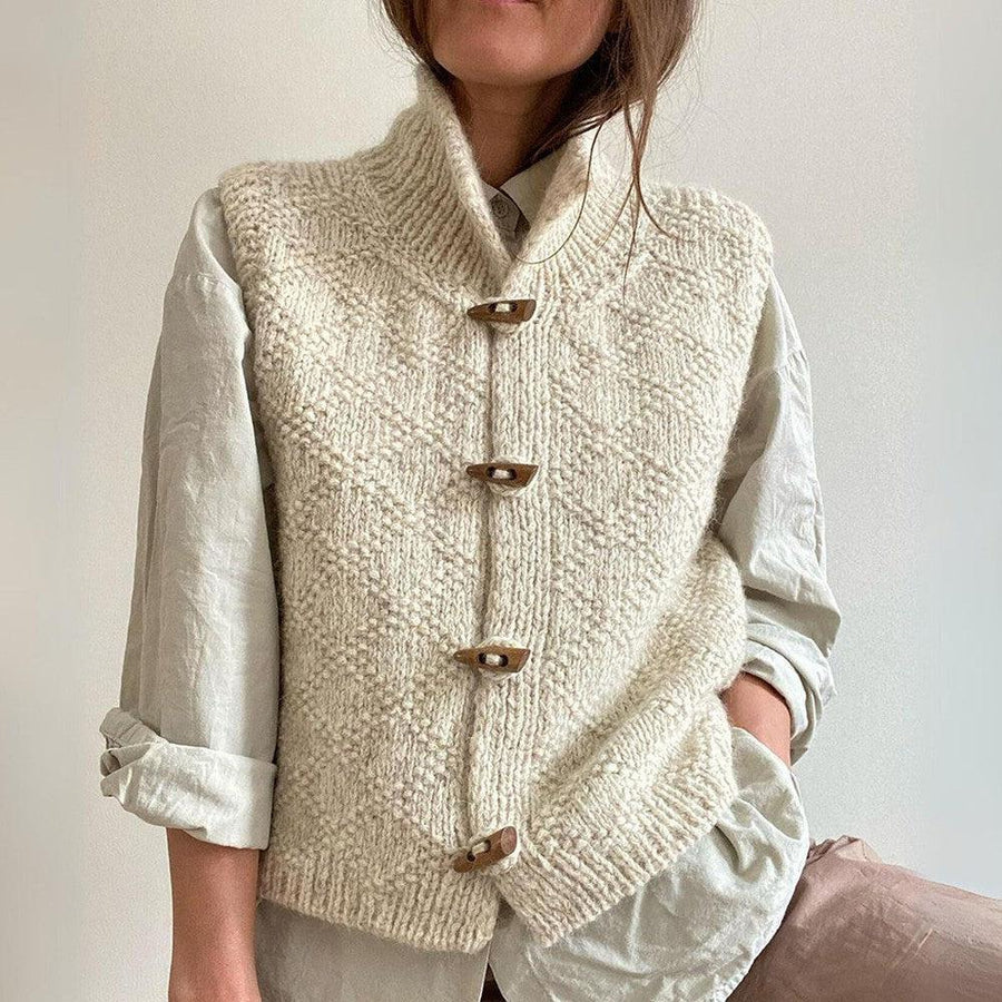 Alice - Gilet femme tricoté chic