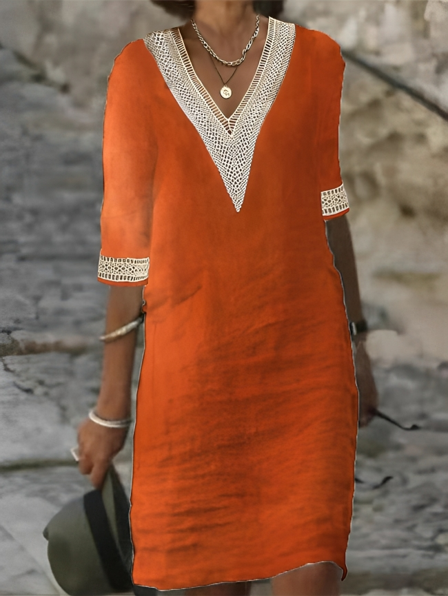 Julie - Robe d'Été Femme Élégante en Lin