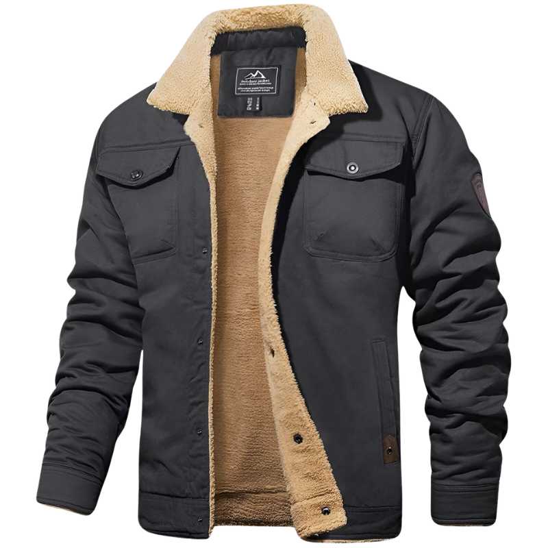 Damien - Veste Classique Sherpa Boutonnée