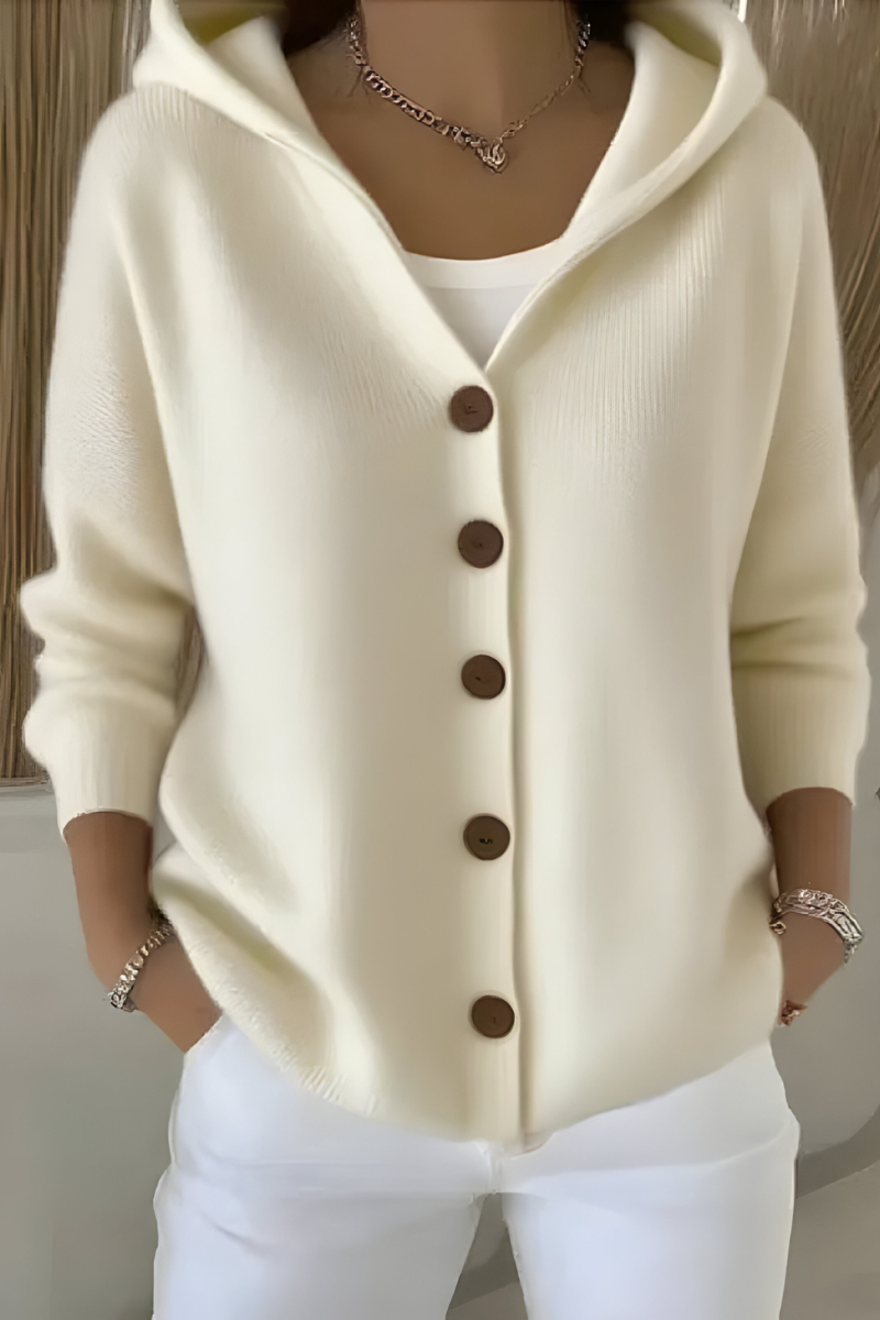 Amélie - Cardigan Chic Maille Douce à Capuche