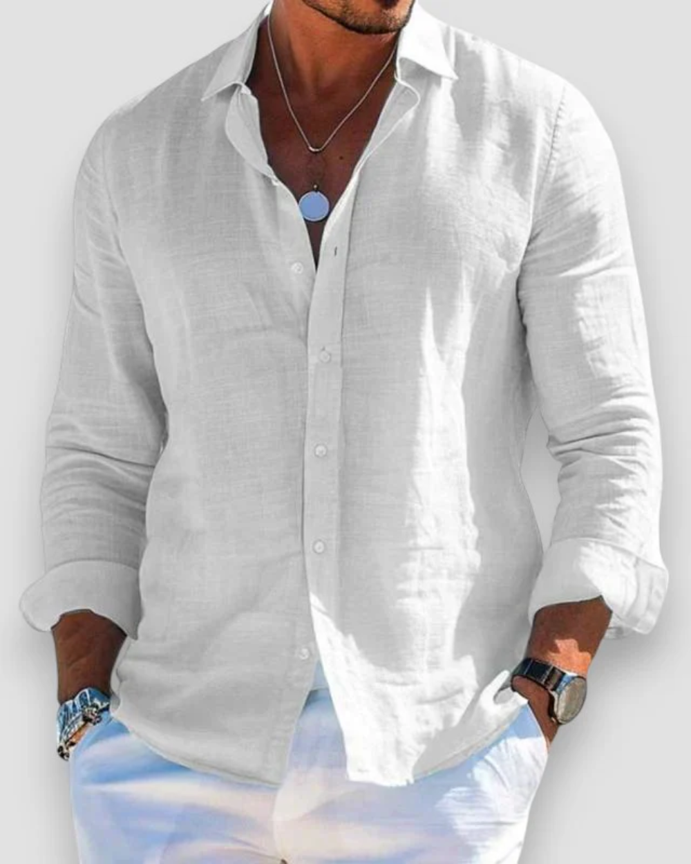 Nicolas - Chemise D'Été Fluide