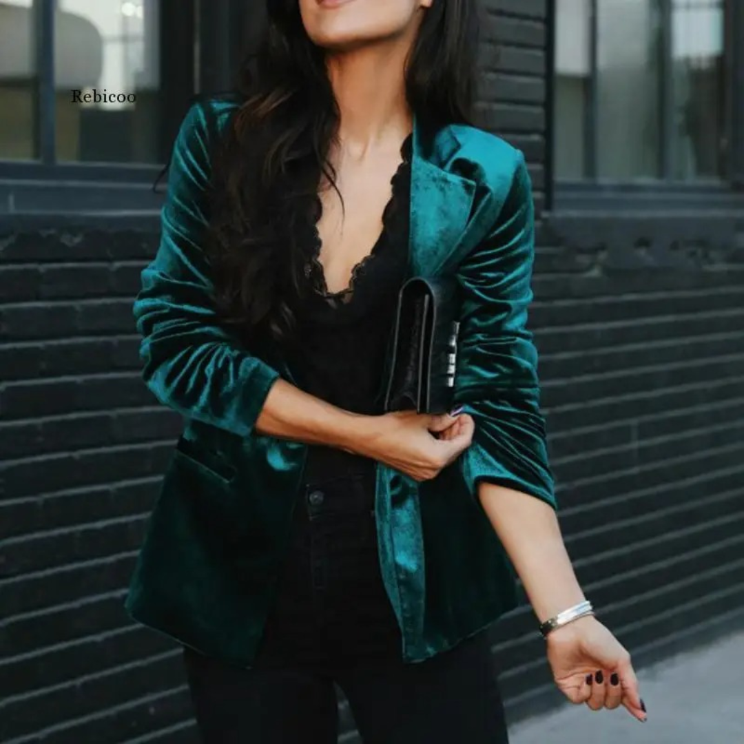 Odile - Blazer femme velours
