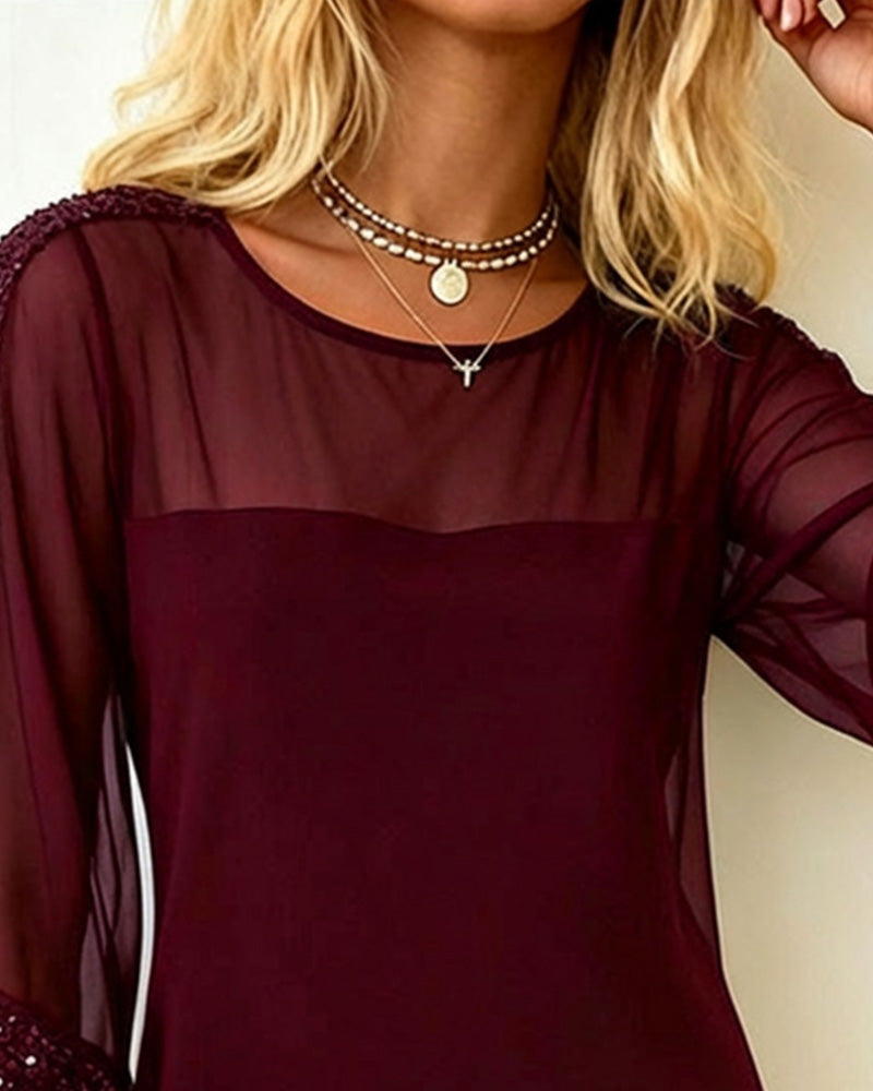 Peggy - Belle Robe de Soirée à Paillettes Femme