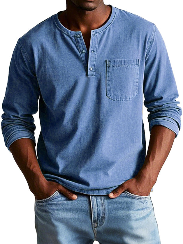 Louis - Henley vintage homme