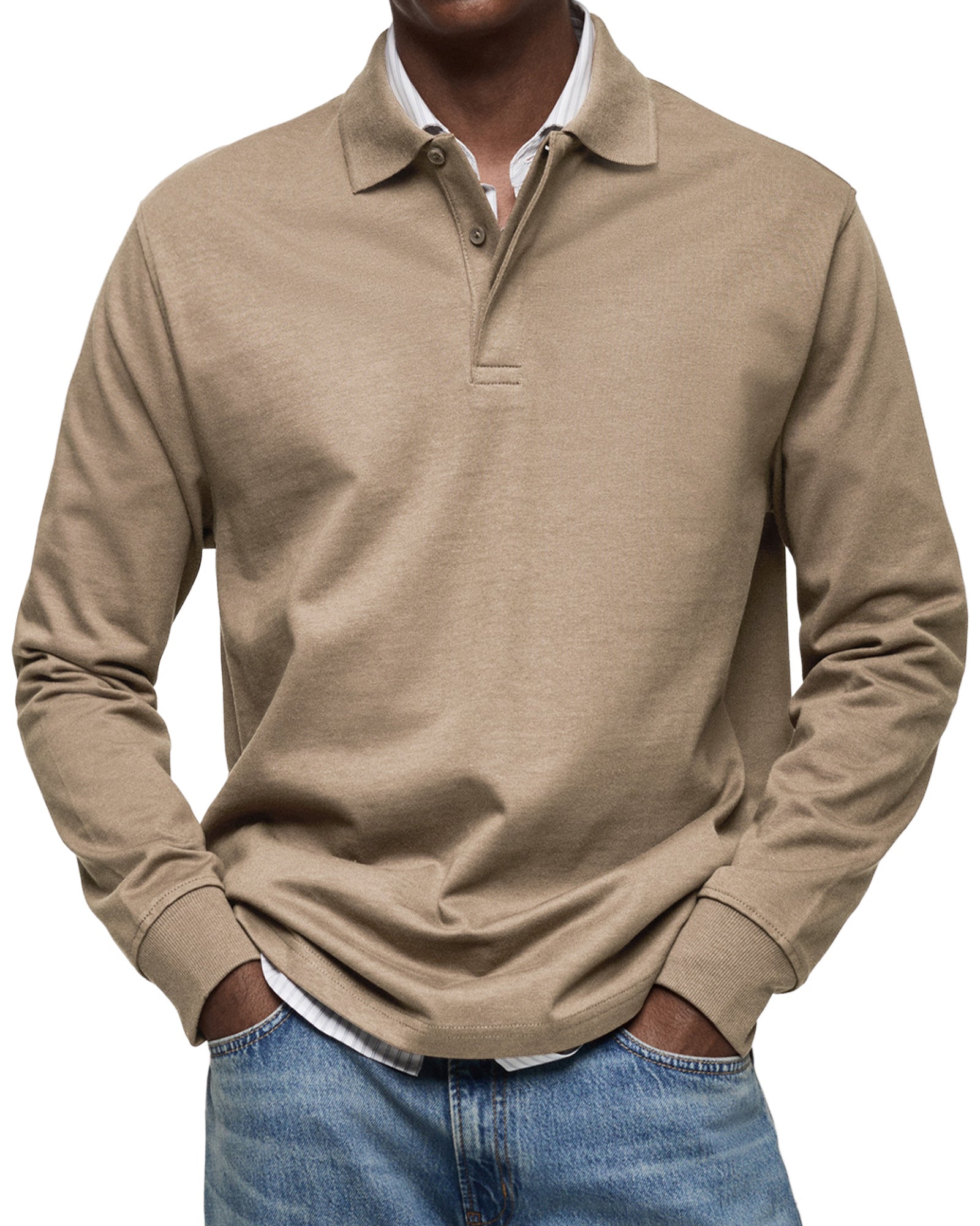 Julien – Polo homme à manches longues luxe