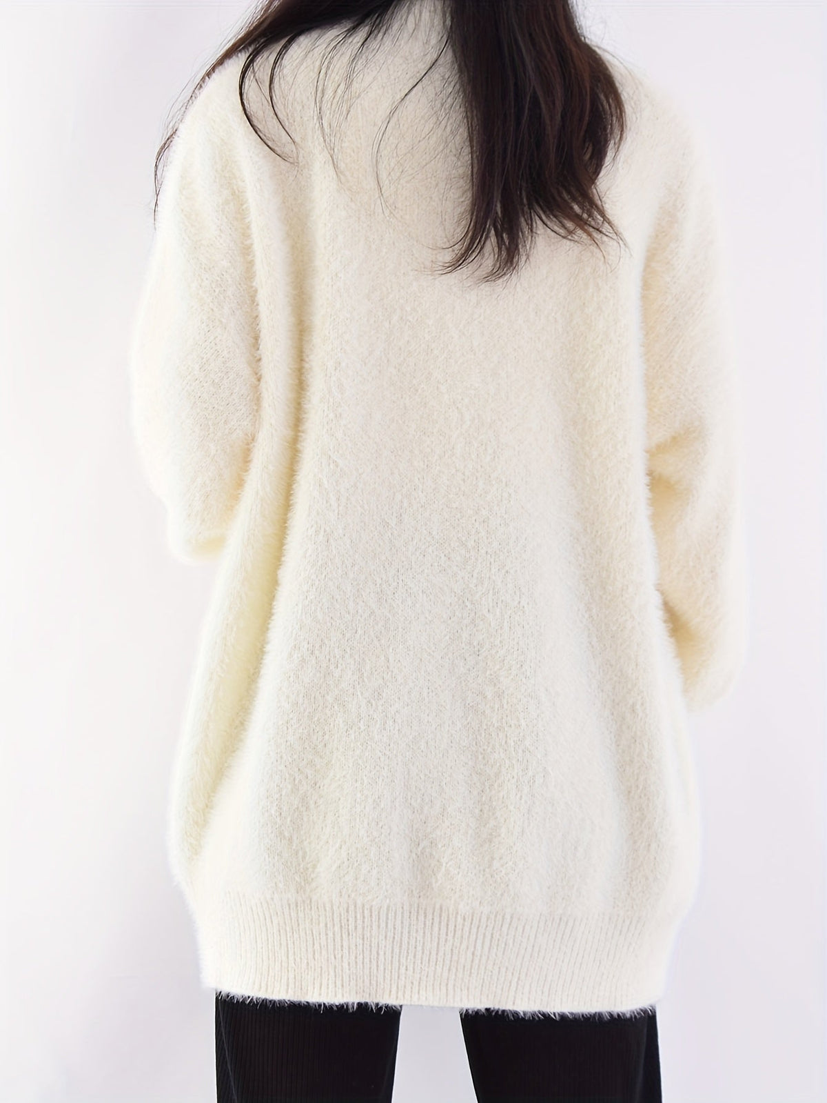 Sylvie - Cardigan Élégant Grosse Maille Boutons