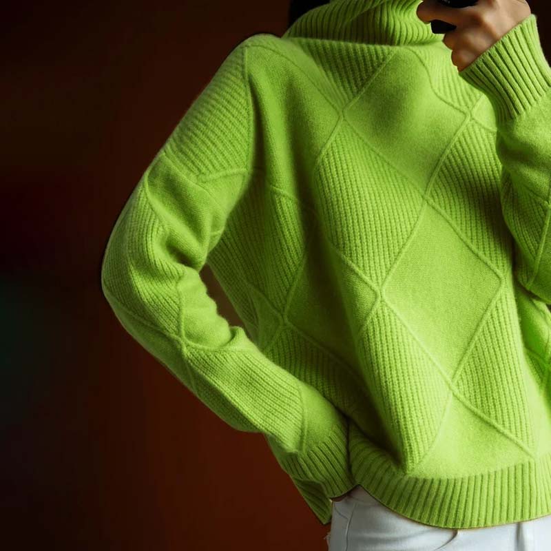 Sandrine - Pull Chic Oversize Col Montant