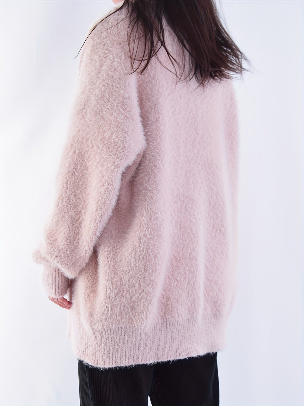 Sylvie - Cardigan Élégant Grosse Maille Boutons
