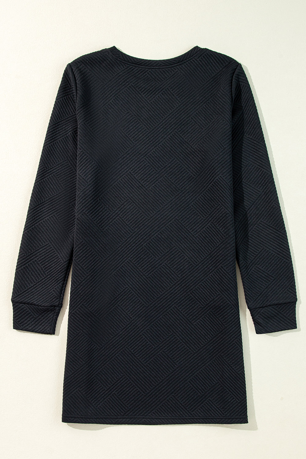 Noémie - Robe oversize - Tissu texturé, Manches longues, Femme