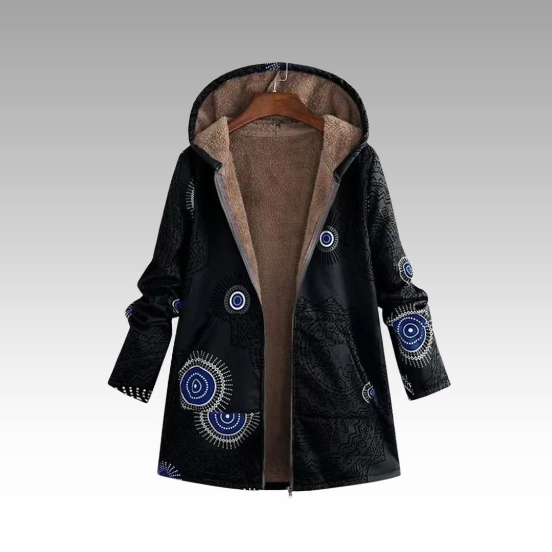 Sandrine - Manteau Chic Bohème Capuche