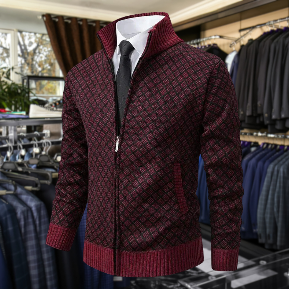 Nolan – Gilet homme en tissu premium