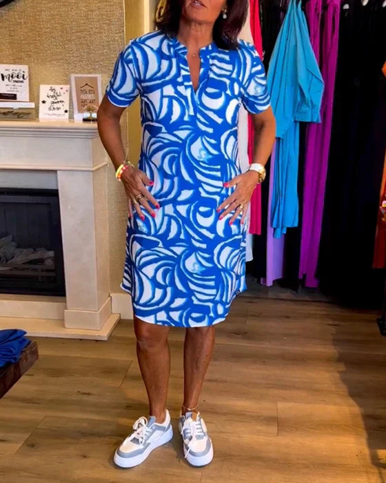 Nathalie - Robe Midi Élégante Chic