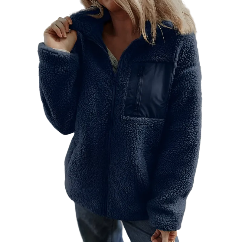 Estelle | Veste Élégante Polaire Zippée