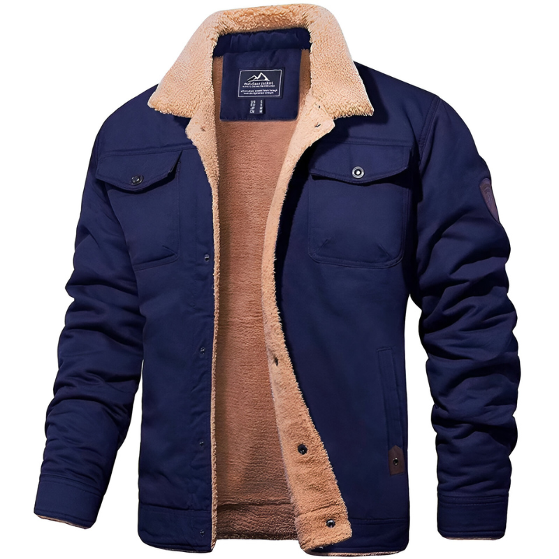Damien - Veste Classique Sherpa Boutonnée