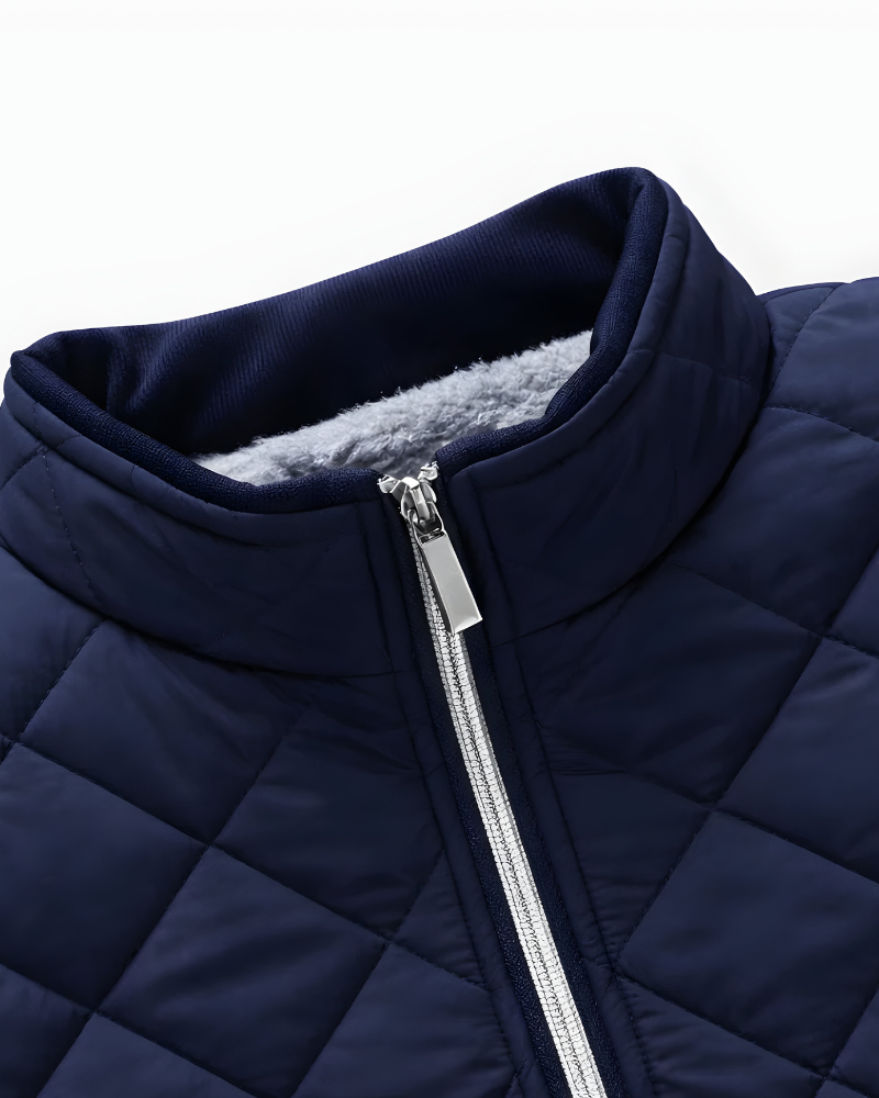 Damien - Veste Raffinée Matelassée Col Montant