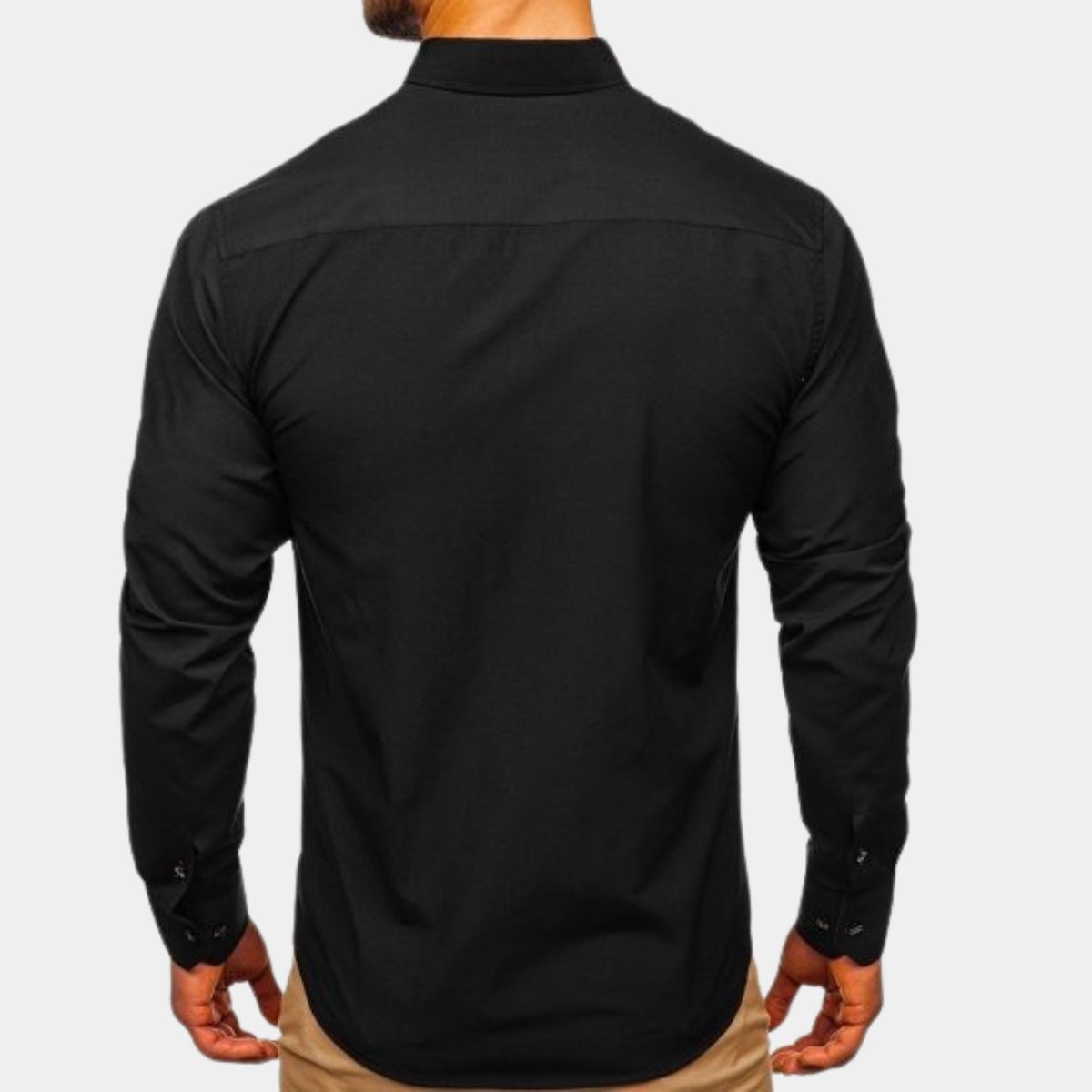 Léo - Chemise Classique Manches Longues Homme