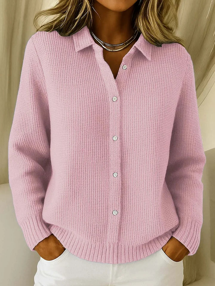 Florence - Gilet Élégante Col Chemise Boutonné