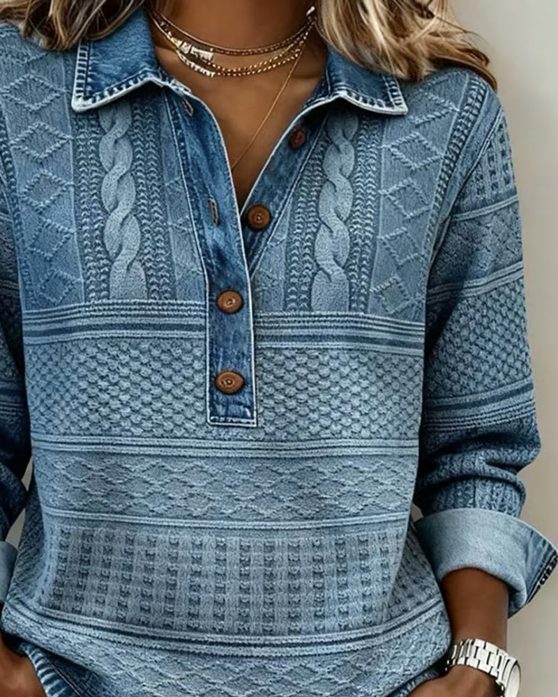 Sylvie | Pull Élégant Torsadé Vintage