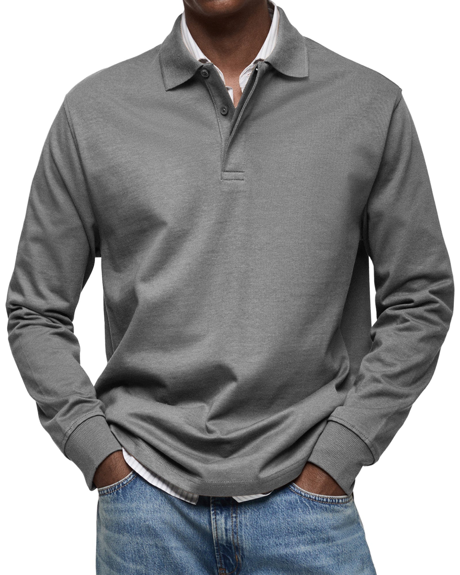 Julien – Polo homme à manches longues luxe