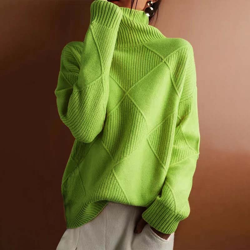Sandrine - Pull Chic Oversize Col Montant