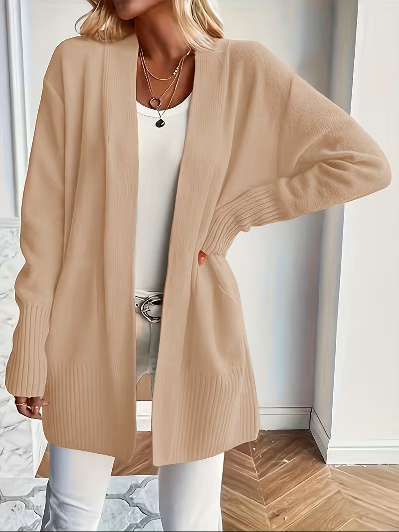 Karine - Cardigan Élégant Oversize Ouvert