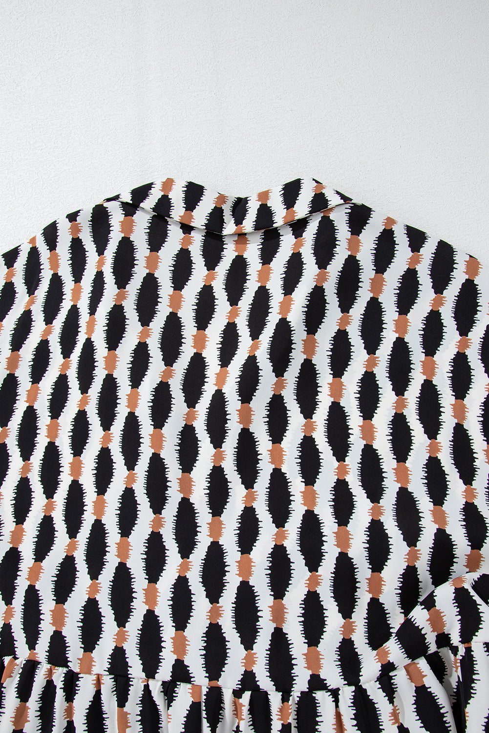 Sandrine - Robe mini grande taille - Motif géométrique, Col V, Femme