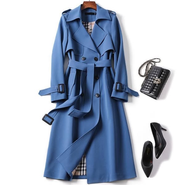 Anne | Trench Élégant Classique Ceinturé