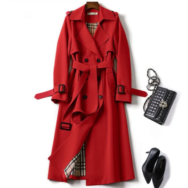 Anne | Trench Élégant Classique Ceinturé