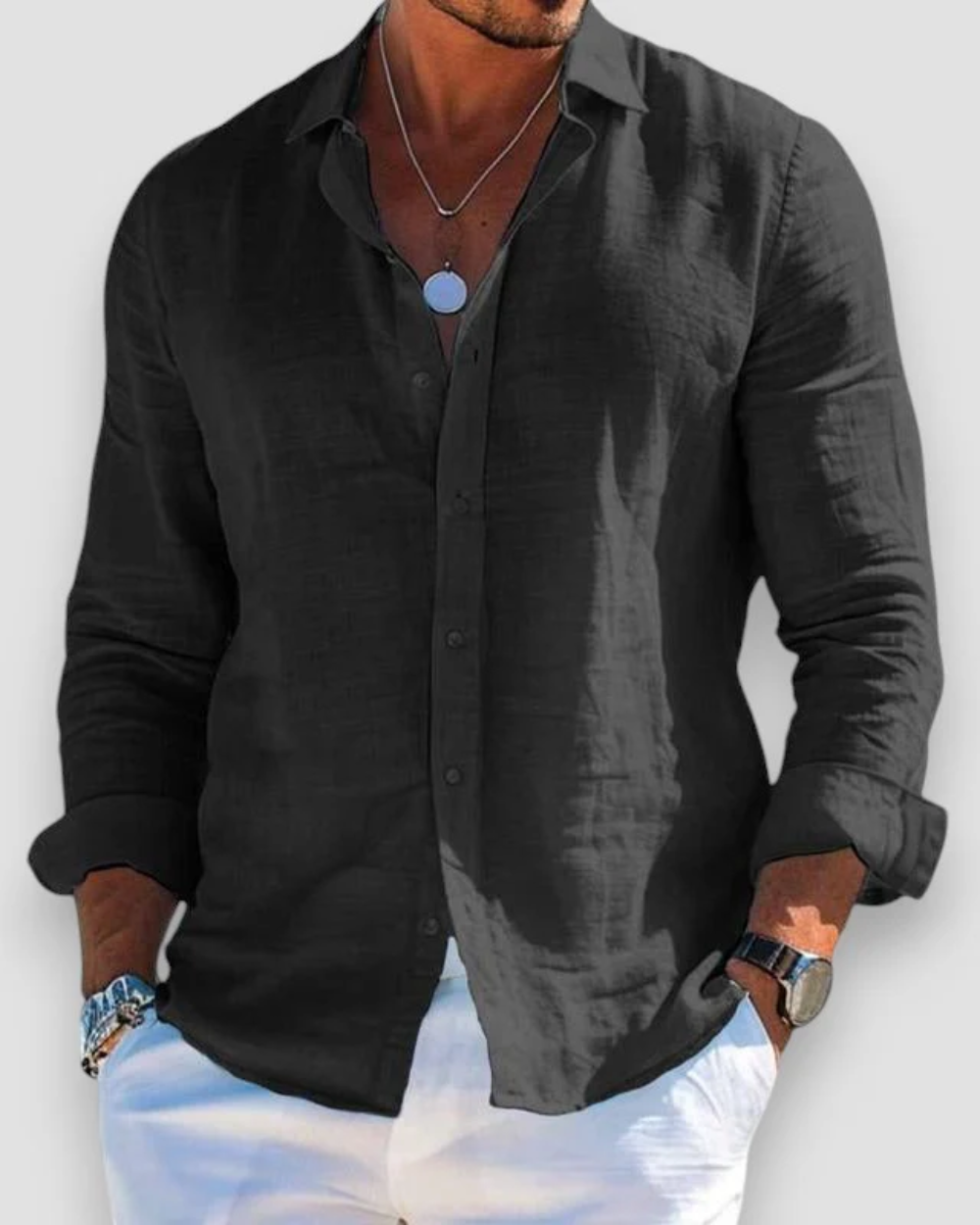 Nicolas - Chemise D'Été Fluide